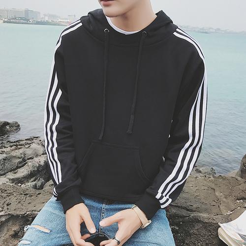 秋季型男必備 新款連帽套頭衛衣，穿出你的潮流態度